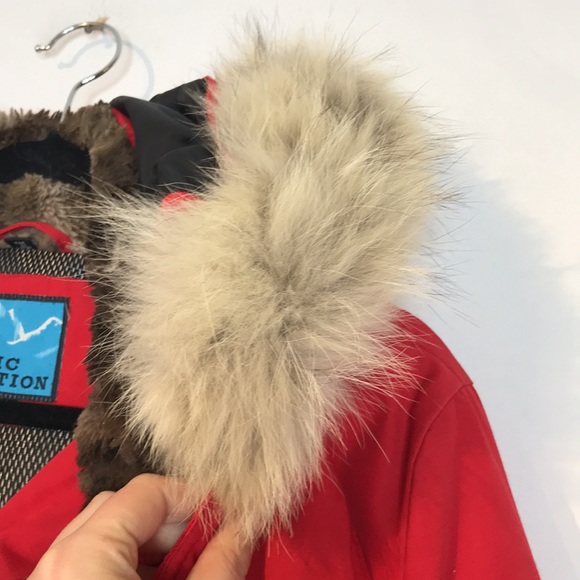 Artic expedition down fur trim winter outdoor coat - Picture 13 of 16